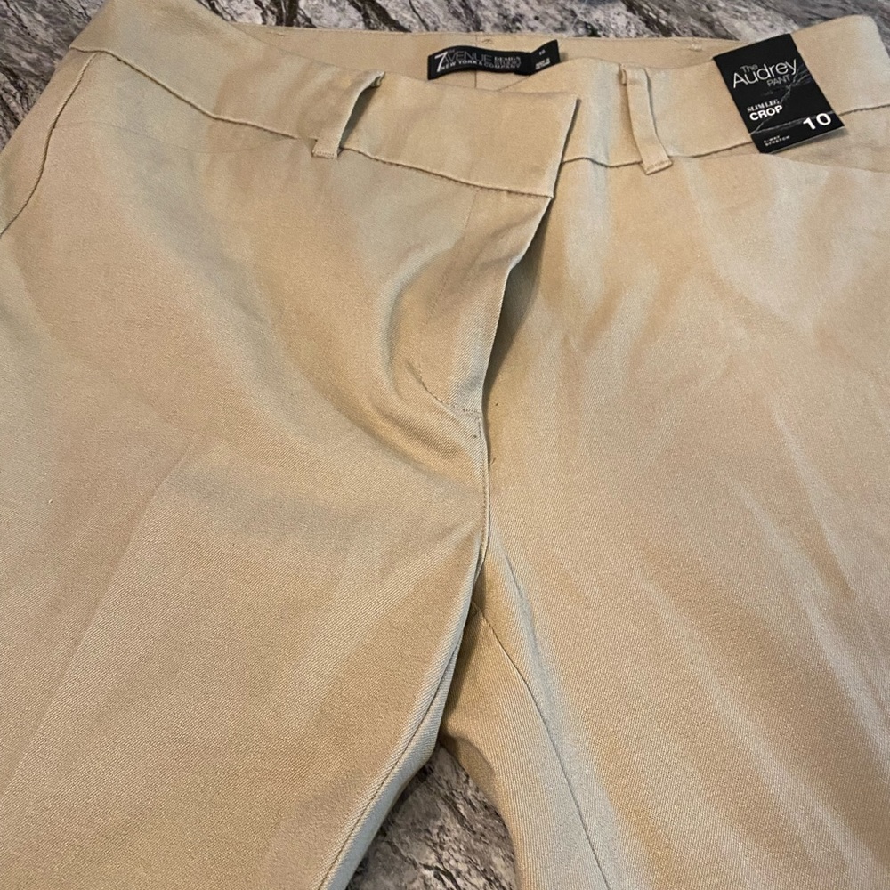 NWT NY & CO Audrey slim leg crop pant size 10